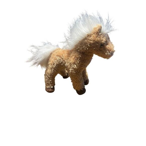 Douglas Cuddle Toys Plush Pony Horse Beige Brown 6” Stuffed Animal Soft Toy - Picture 3 of 7